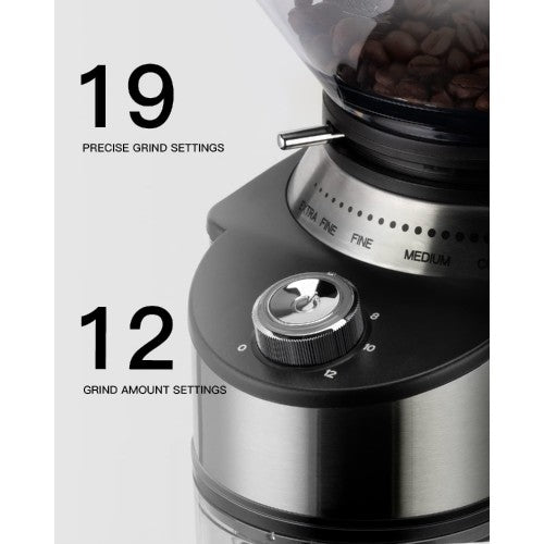 SBOLY Conical Burr Coffee Grinder, Electric Coffee Grinder with 19 Grind Settings, Stainless Steel for Drip, Percolator, French Press, Espresso - SYCG-801 SBOLY Conical Burr Coffee Grinder, Electric Coffee Grinder with 19 Grind Settings, Stainless Steel for Drip, Percolator, French Press, Espresso - SYCG-801